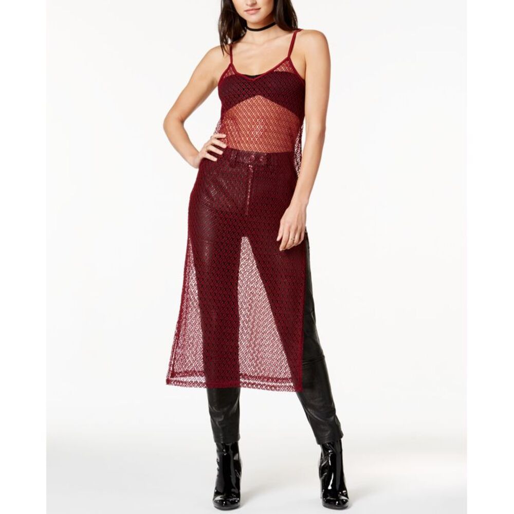Twiin Fishnet Midi Dress